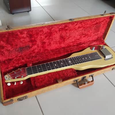 1954 Fender Champion Lap Steel - with genuine Fender hard case and DeArmond Model 600 volume pedal image 11