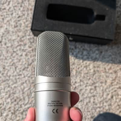 Audio-Technica AT4047MP 40 Series Side-Address Multi-Pattern Condenser Microphone 2010s - Silver image 4