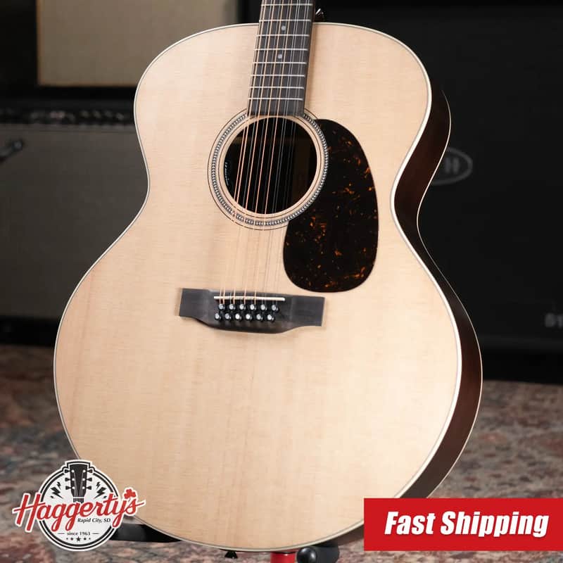 Martin Grand J-16E 12-String Acoustic/Electric Guitar with Gig Bag image 1