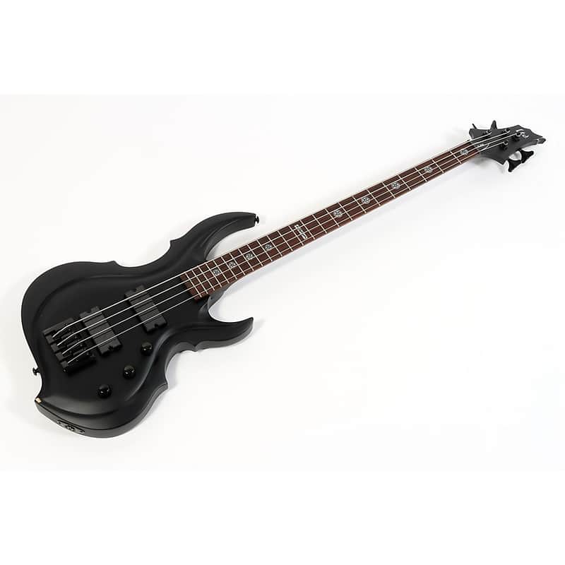 ESP LTD TA-204FRX Electric Bass Guitar Regular Black Satin image 1