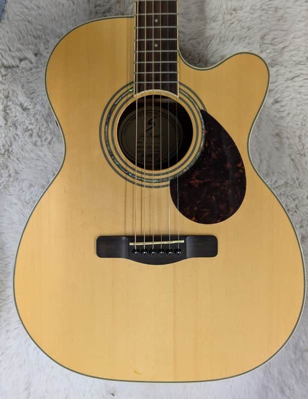 2009 Samick Greg Bennett Design OM-5BCE acoustic-electric guitar with gig Bag image 1