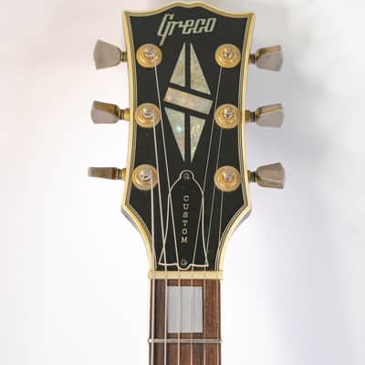 1978 Greco EG1000B Les Paul Custom style Guitar w/ Maxon Pups, Split Diamond Inlay, Gigbag image 5