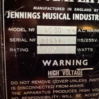 VOX AC30 Top Boost 1967 Silver Bulldogs, Reckmeyer TOP, Vintage image 3