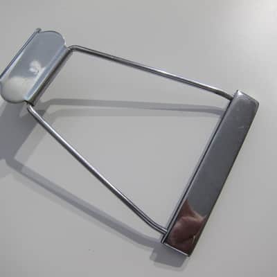 Gibson Acoustic 12 String Guitar Tailpiece Authentic Vintage Part Circa-1960s-Chrome image 2