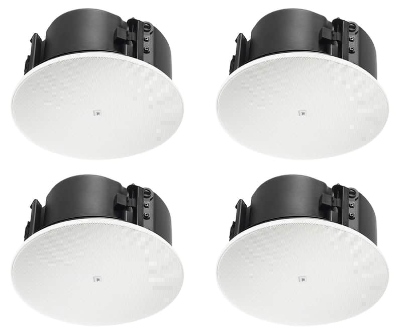 (4) JBL Control 424LP 4" Low Profile 70v/16-ohm Commercial In-Ceiling Speakers image 1