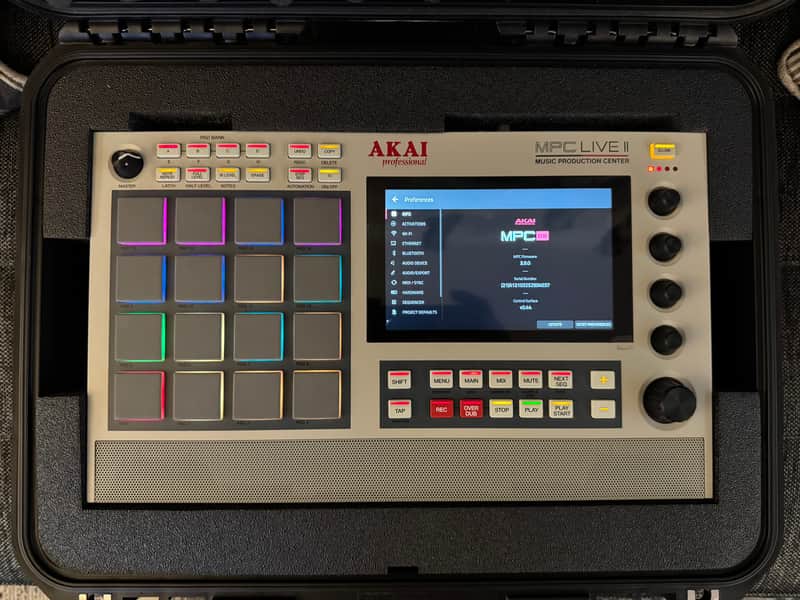 Akai MPC Live II Standalone Sampler / Sequencer Retro Edition 2020 - Present - Grey w/ Fitted SKB Waterproof Hardshell Case image 1