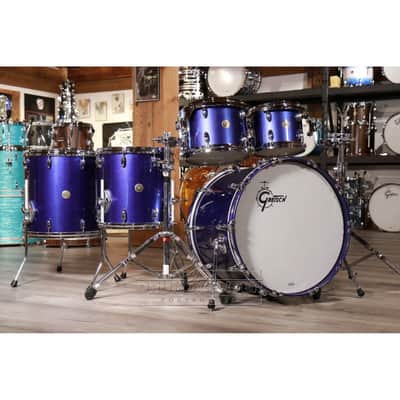 Gretsch USA Custom 5pc Drum Set Mystic Blue Gloss image 1