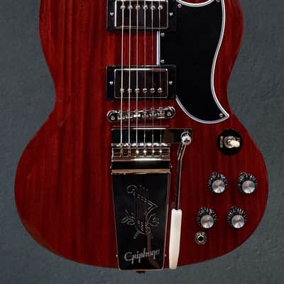 Epiphone "Inspired by Gibson Custom" 1964 SG Standard Reissue w/Maestro Vibrola - Cherry Red image 2