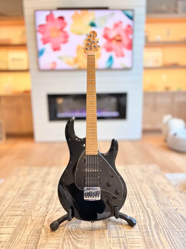 Ernie Ball Music Man Silhouette USA HSH Black Maple w/case image 1