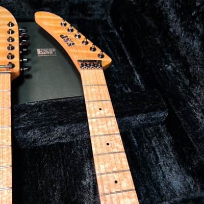 [SUMMER SALE] ESP Custom Order George Lynch Double Neck, Birdseye Maple, Natural Quilted Maple, Lawsuit Banana Headstock, MIJ Japan image 14