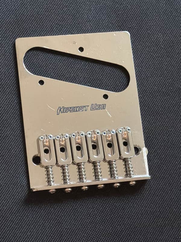 Hipshot USA telecaster bridge assembly - Chrome image 1