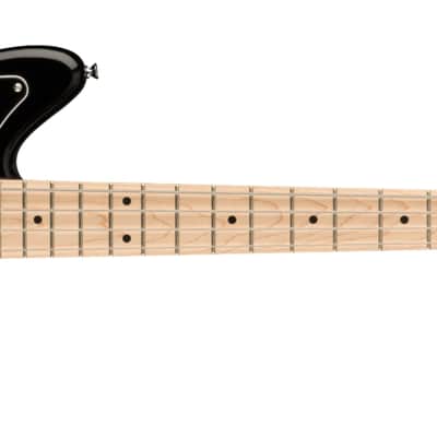 Squier Affinity Series Jaguar Bass H, Maple Fingerboard, Black Pickguard - Black image 2