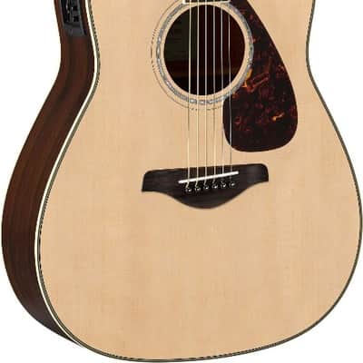 Yamaha FGX830C Folk Acoustic-Electric Guitar Natural image 2