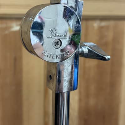 Vintage Pearl Straight Cymbal Stand Patented Disc Tilter Black Label 1980s 90s image 2