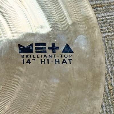 Zel Zen Meta Brilliant 14" Hi Hat Hand Made Cymbals From Turkey, Very Good Condition image 2