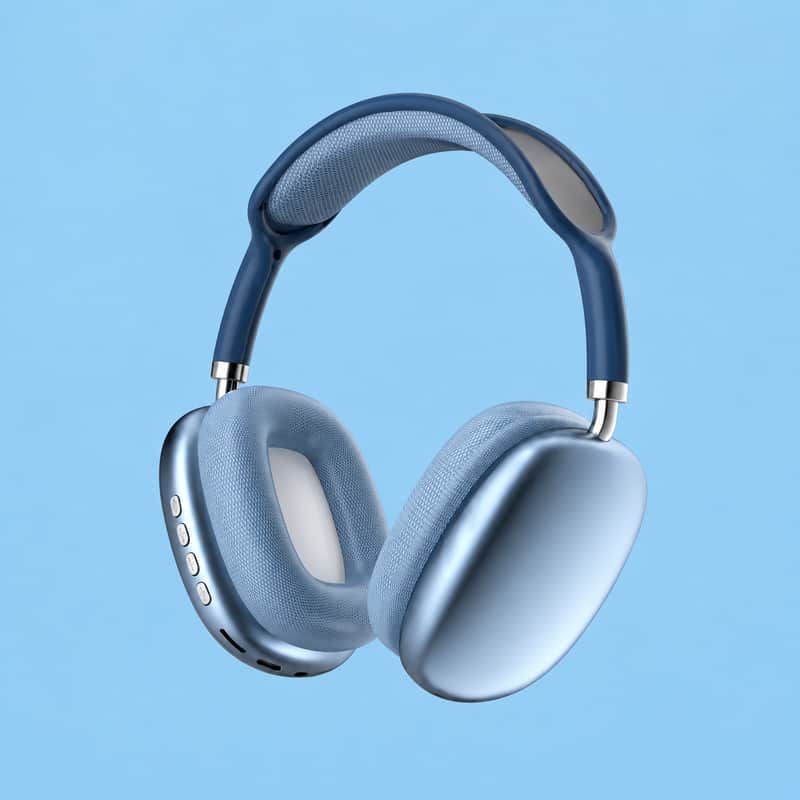 P9 Plus Max Wireless Bluetooth 5.4 ANC Headphones – Foldable HiFi Stereo Deep Bass Over-Ear Gaming Headset for Phone, PC, Laptop & Tablet image 1