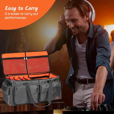Heavy Duty - DJ Cable Bag Organizer with Detachable Dividers – Travel Gig Bag – Case for Equipment - Music Equipment & Accessories - Heavy Duty Exterior & Padded Nylon Interior image 4