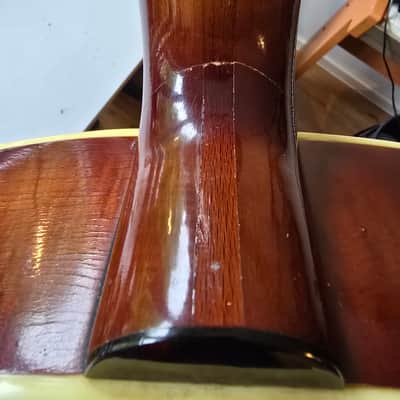 Höfner 456 German Vintage Archtop - Born on Jan 25th, 1960 - Beautiful Flamed Maple - Pro Setup (2,3mm Action) image 17