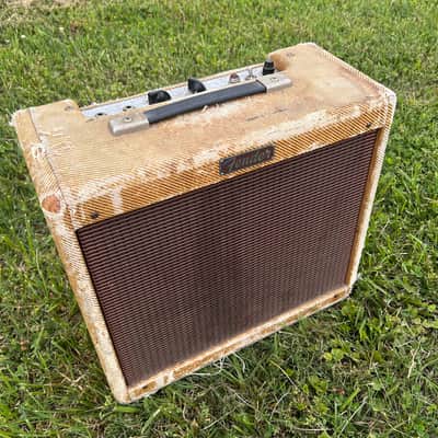 Vintage 1957 Fender Tweed Princeton 5F2 Narrow Panel image 2