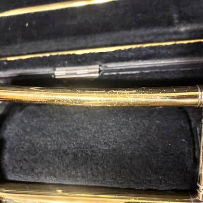 King 606 Student Model Tenor Trombone 2010s - Clear-Lacquered Brass image 5
