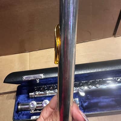 Gemeinhardt 3SB Intermediate Flute – Solid Silver – Elkhart, Indiana USA - Gold-Plated Lip Plate image 6