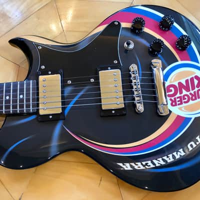 RARE CUSTOM MADE #1 of 12 Made Washburn WI-64 Burger King Solid Electric Guitar w/ Kases Gig Bag  CASE image 6