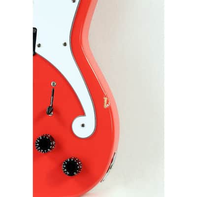 D'Angelico Premier Series Bedford SH Limited-Edition Electric Guitar with Tremolo Regular Fiesta Red image 5