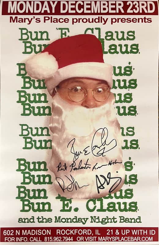 Bun E Carlos and the Monday Night Band Autographed Poster image 1