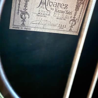 Alvarez DY 56GB 1985 - Tobacco sun burst image 7