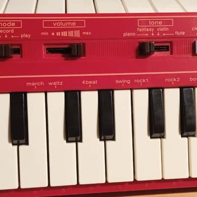 Casio PT-1 29-Key Mini Synthesizer (Red) image 2