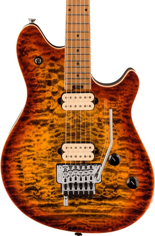 EVH Wolfgang Special Electric Guitar. QM Baked Maple Fingerboard, Tiger Eye Glow image 1