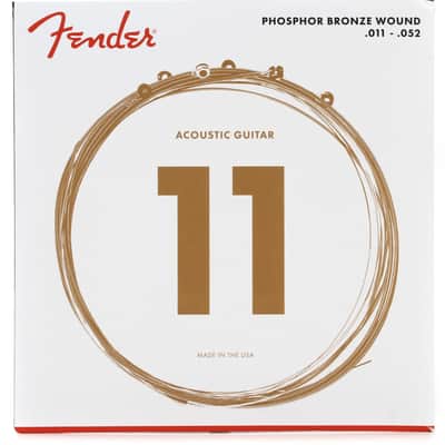 Fender FA-15 3/4 Scale Steel Acoustic Guitar - Red  Bundle with Fender 60CL Phosphor Bronze Acoustic Guitar Strings - .011-.052 Custom Light image 2