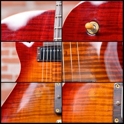 PRS Limited Edition Single Cut Brazilian Flame Maple 10-Top Dark Cherry Sunburst #200 made in 2001 w/OHSC image 14