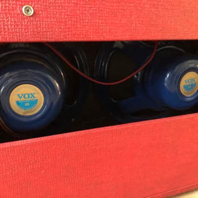Vox AC30/6 TBX 3-Channel 30-Watt 2x12" Blue Alnico Guitar Combo 1995 Red (Warranty) image 9