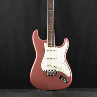 Mint Fender Limited Edition Roasted '65 Strat DLX Closet Classic - Aged Burgundy Mist Metallic image 2