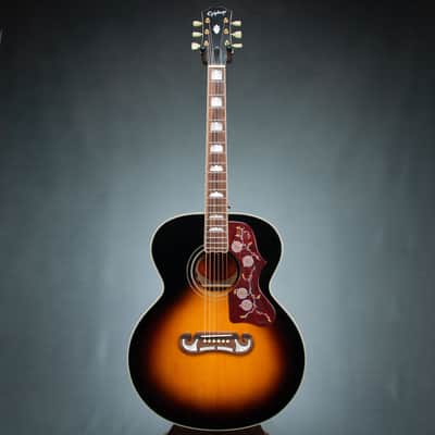 Epiphone Inspired by Gibson J-200 w/Case - Aged Vintage Sunburst Gloss - Preowned image 3