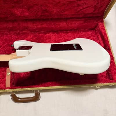 Fender American Performer Stratocaster Arctic White w/ Custom Shop 70th Anniv Hand-Wound Fat 50s, Tweed Case + Original Yosemites image 10