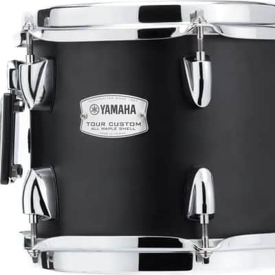 Yamaha Tour Custom Maple 8x7 Tom - Black Licorice Satin, NEW! image 1