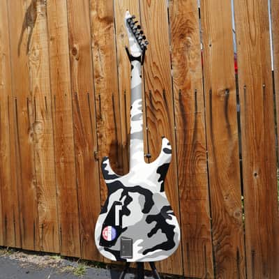 ESP Jeff Hanneman Signature Urban Camo 6-String Electric Guitar w/ Black Tolex Case (2022) image 3