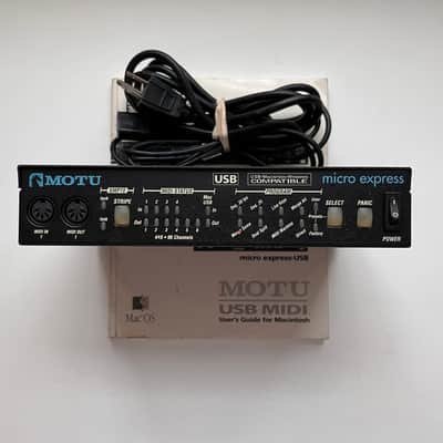 MOTU Micro Express USB MIDIインターフェース MOTU Micro Express 4x6 USB MIDI Interface | Sweetwater