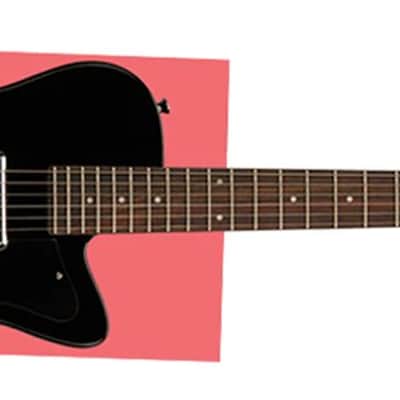 Silvertone Model 1303 Reissue Electric Guitar - Gloss Black. Includes Silvertone Gig Bag. image 1