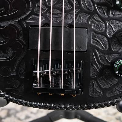 Peavey USA Foundation Electric Bass with Tooled Leather Cover and Hardshell Case - Used image 12