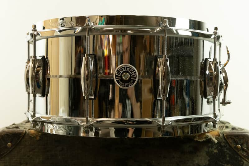 Gretsch 6.5x14 Brooklyn Chrome over Brass Snare Drum image 1