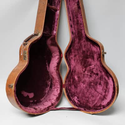 40s/50s Lifton Archtop Brown Hardcase Pink Interior image 3