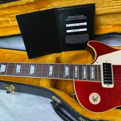 NEW! Gibson Custom Shop Limited Edition 1976 Les Paul Deluxe Reissue VOS Red Sparkle - 9.2lbs - G07565 image 14