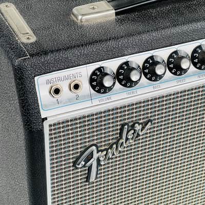 1968 Fender Vibro Champ Amplifier Drip Edge - Black image 3
