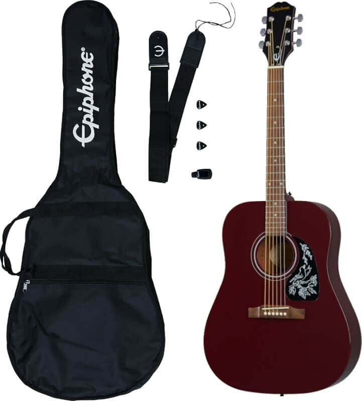 Epiphone Starling Acoustic Guitar Starter Pack Starlight Wine Red image 1