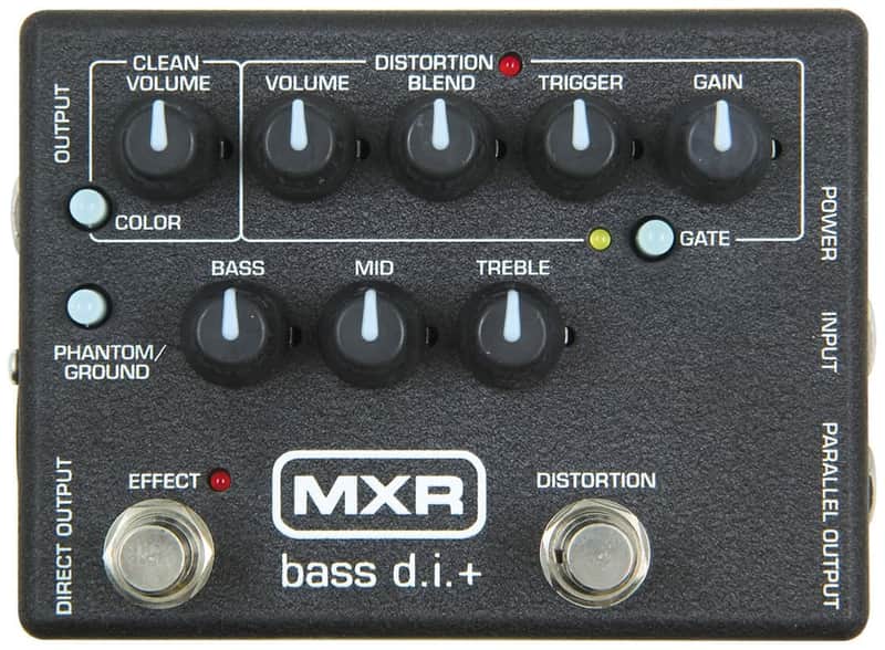 MXR M80 Bass D.I.+ Pre Amp Distortion Bass Effects Pedal image 1