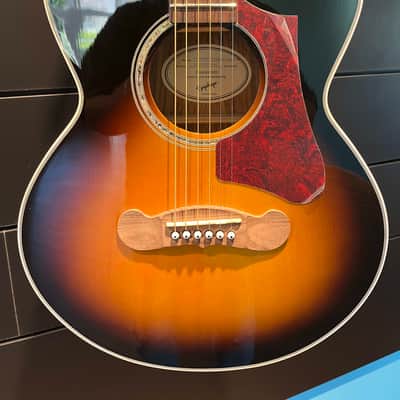Epiphone J-200 EC Studio Parlor Vintage Sunburst image 12
