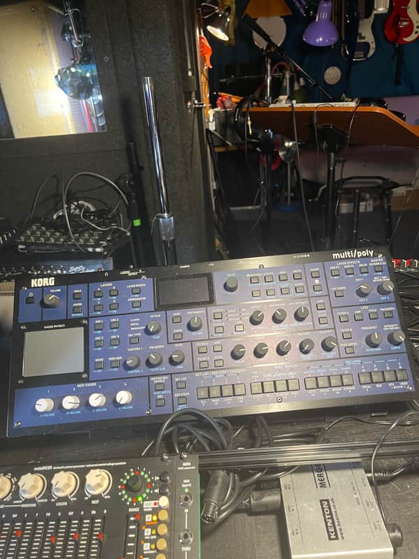 Korg Multi/Poly Desktop Analog Modeling Synthesizer 2025 - Present - Black & Blue image 1